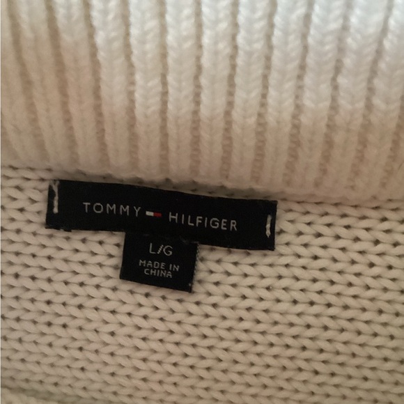 Vintage Style Tommy Hilfiger Pink Ombre Cable Chunky Sweater L - Picture 5 of 7